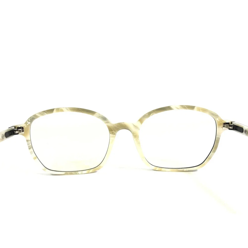 Tom Davies Eyeglasses Frames TD749 Col. 1623 Black Ivory Marble 51-18-140